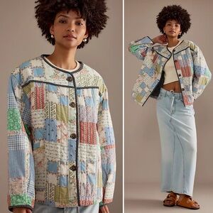 Damson Madder Macy Patchwork Quilted Jacket
